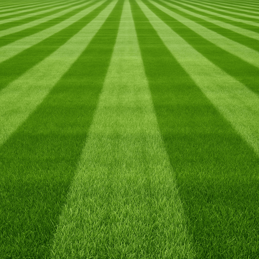 Operator working on a lawn